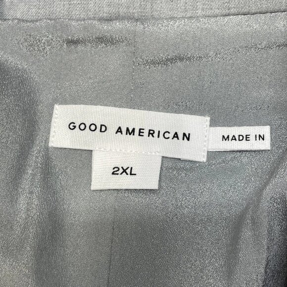 Good American Women’s Oversized Sequined Blazer Size 2XL Grey - Picture 6 of 7